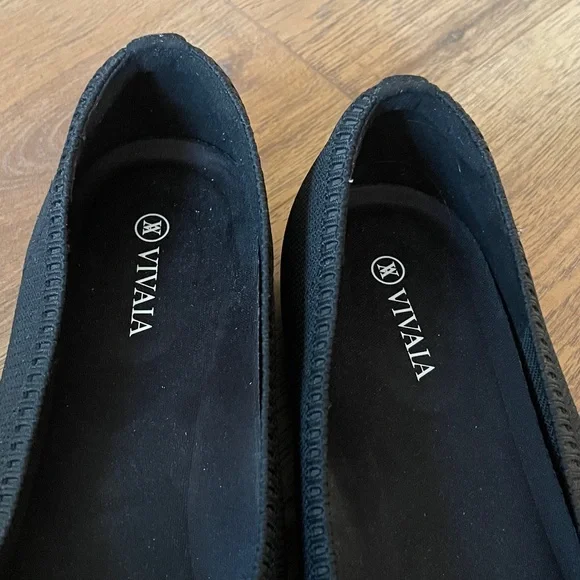Vivaia Black Knot Flats Size 41.5 US 10.5 - Picture 5 of 10